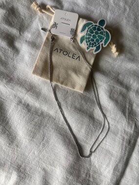 Atolea double trouble silver choker